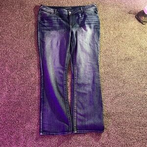 Maurices Dark Blue Straight Leg Jeans, like new, size 20